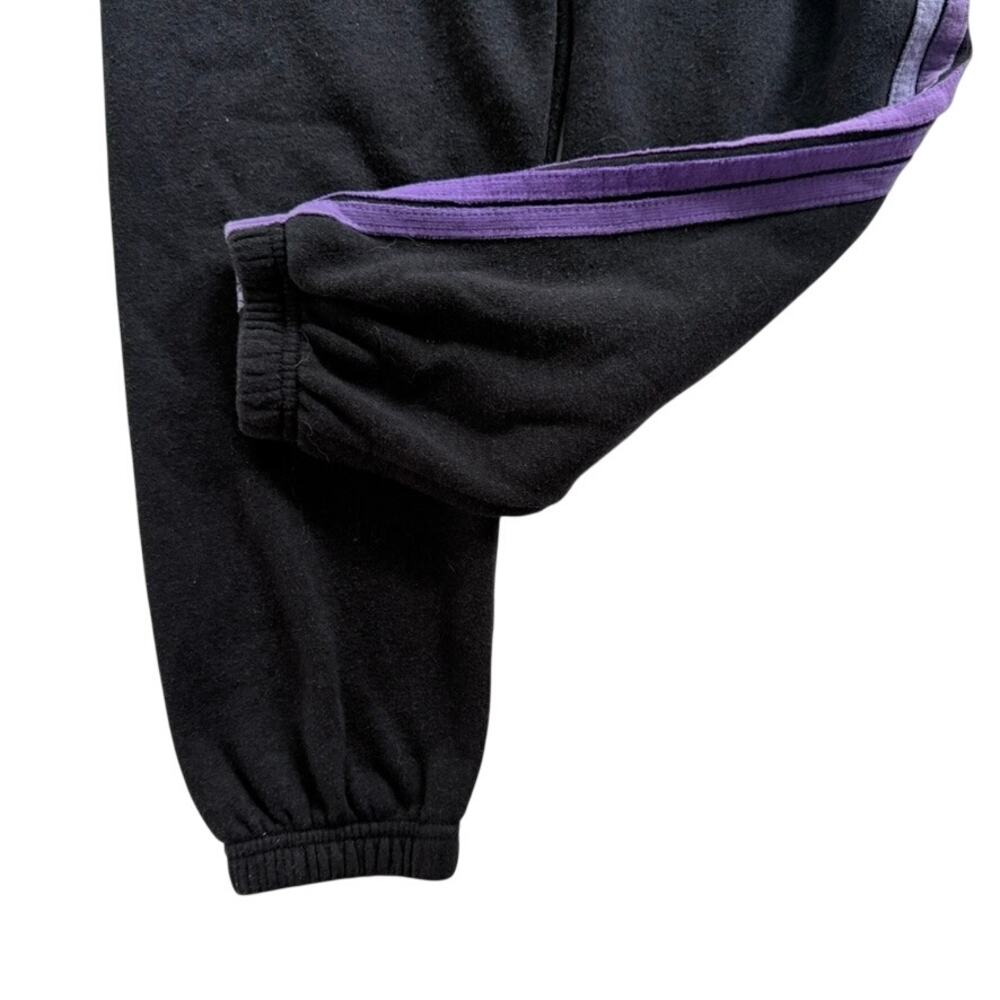 Aviator Nation 5 Stripe Purple Black Sweatpant White Size Small Jogger High Rise - Picture 7 of 8